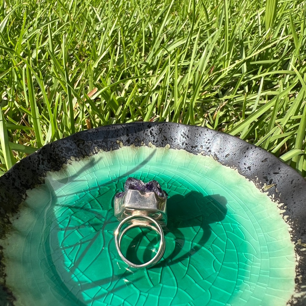 Raw Amethyst Ring - image 3